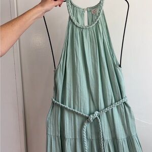 LOFT Mint Green Sleeveless Midi Dress